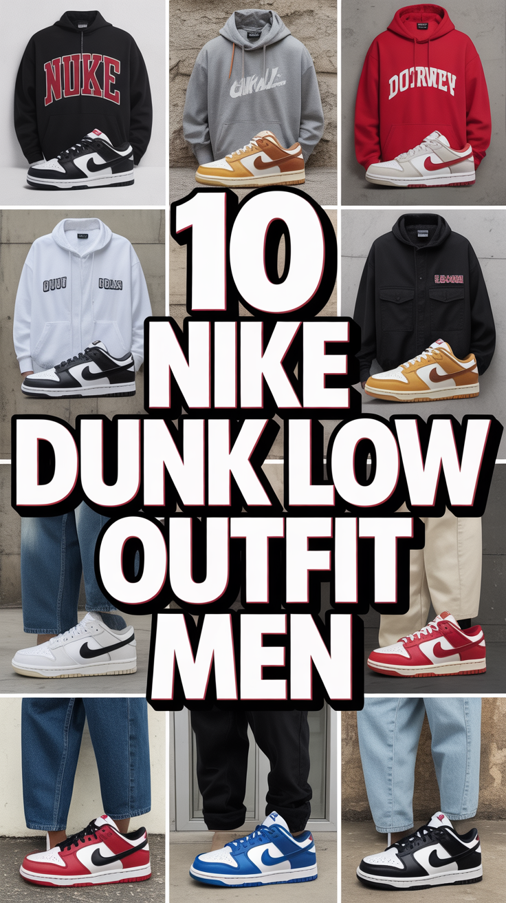 👟 10 Nike Dunk Low Outfit Men