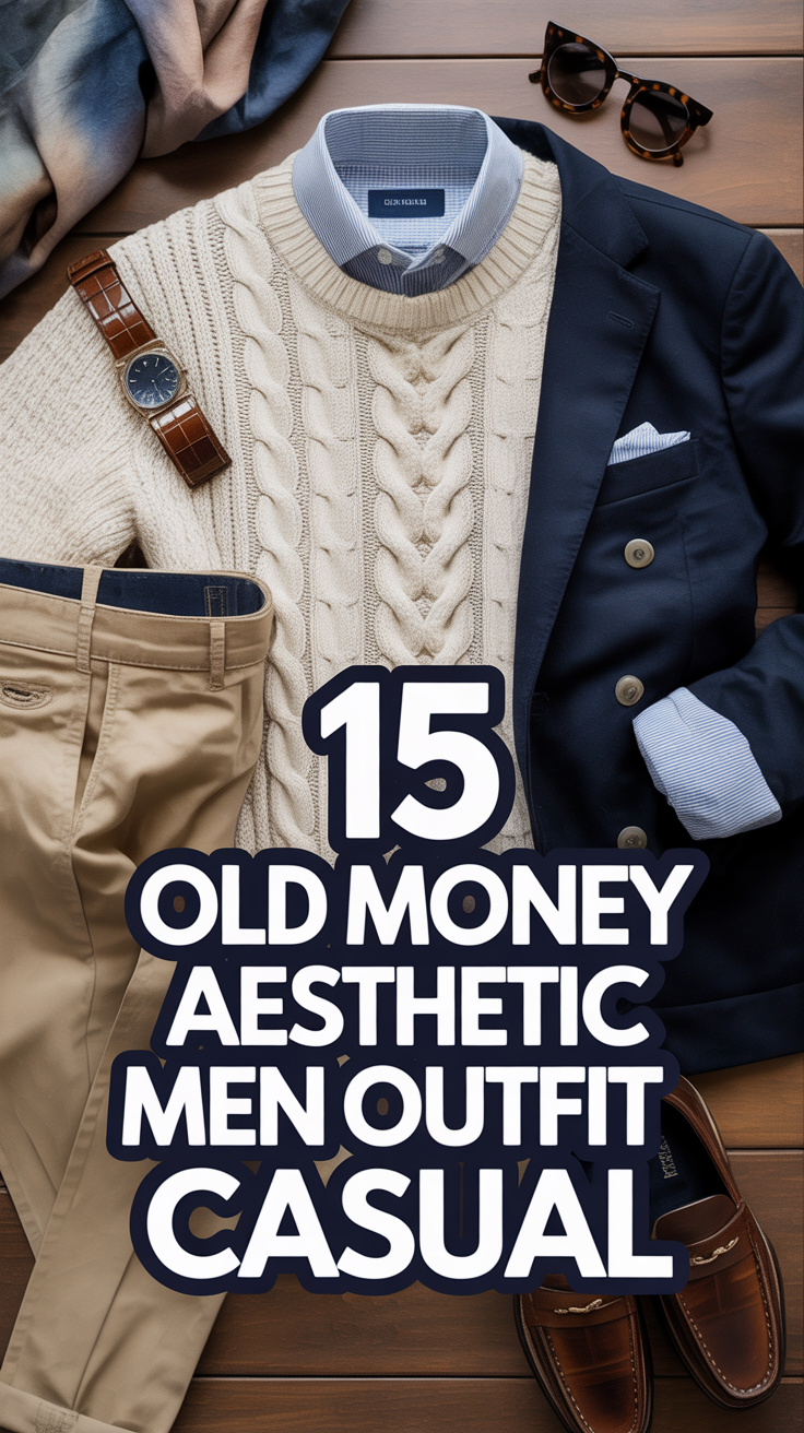 🧥 15 Old Money Aesthetic Men Outfit Casual