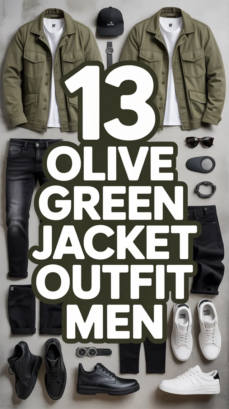 🧥 13 Olive Green Jacket Outfit Men