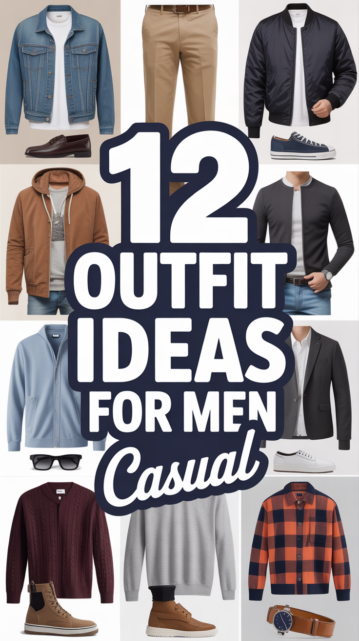 🧥 12 Outfit Ideas For Men Casual