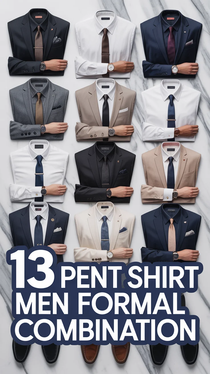 🕴️ 13 Pent Shirt Men Formal Combination
