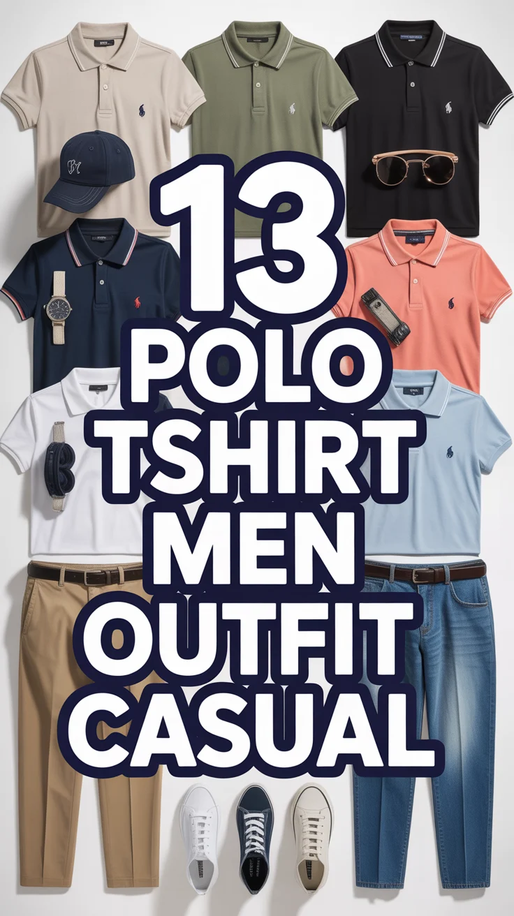 🧢 13 Polo Tshirt Men Outfit Casual