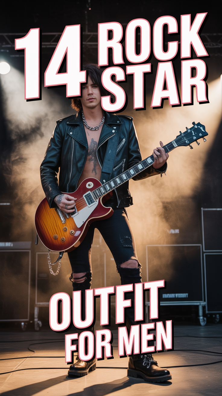 🎸 14 Rock Star Outfit For Men