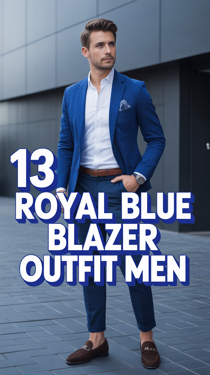 🧥 13 Royal Blue Blazer Outfit Men