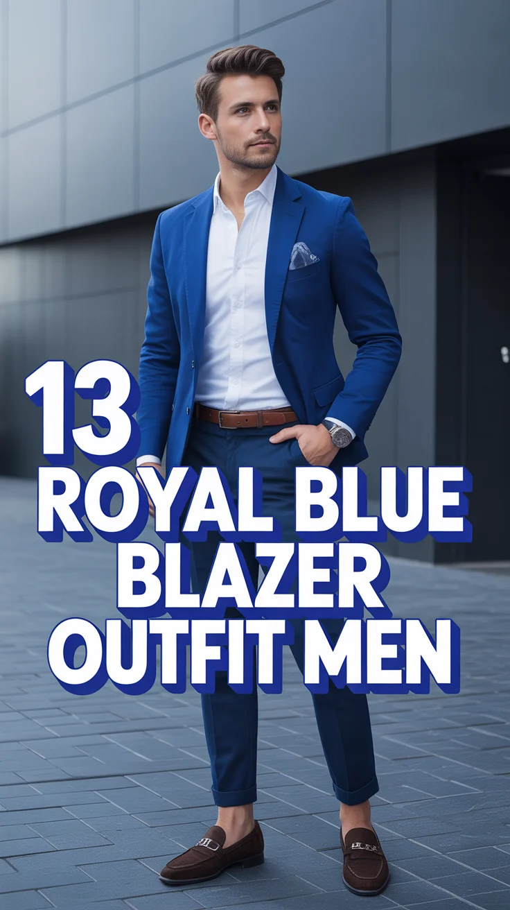 🧥 13 Royal Blue Blazer Outfit Men