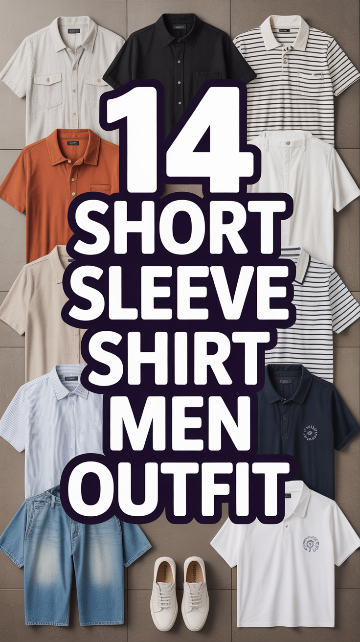 👕 14 Short Sleeve Shirt Men Outfit