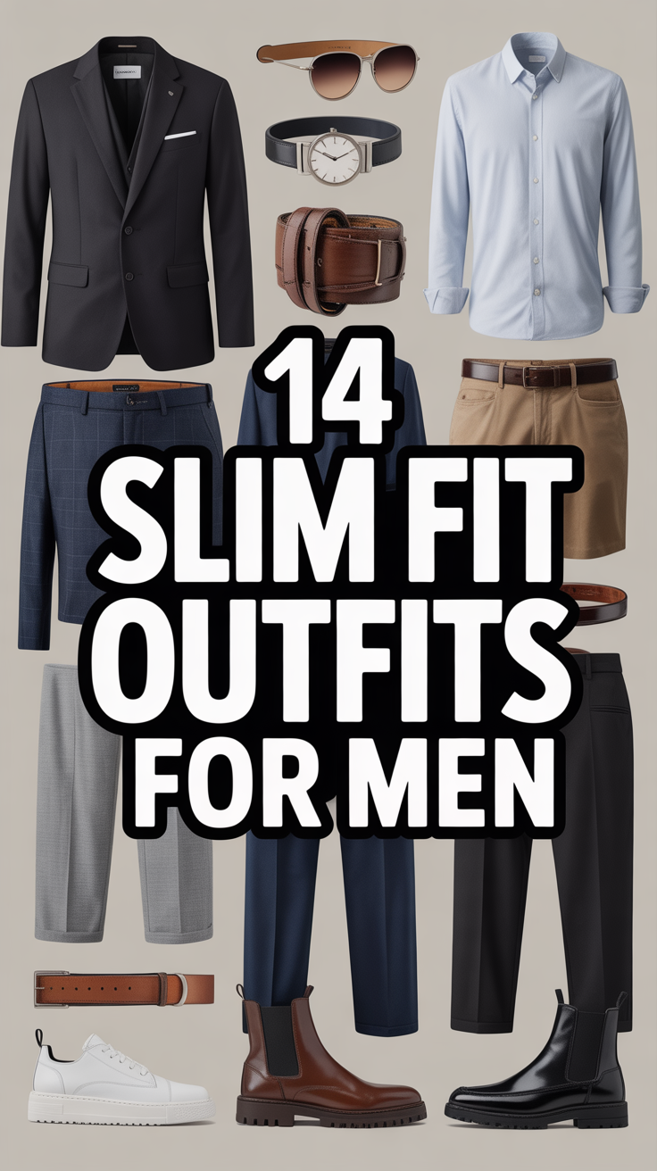 🧵 14 Slim Fit Outfits For Men