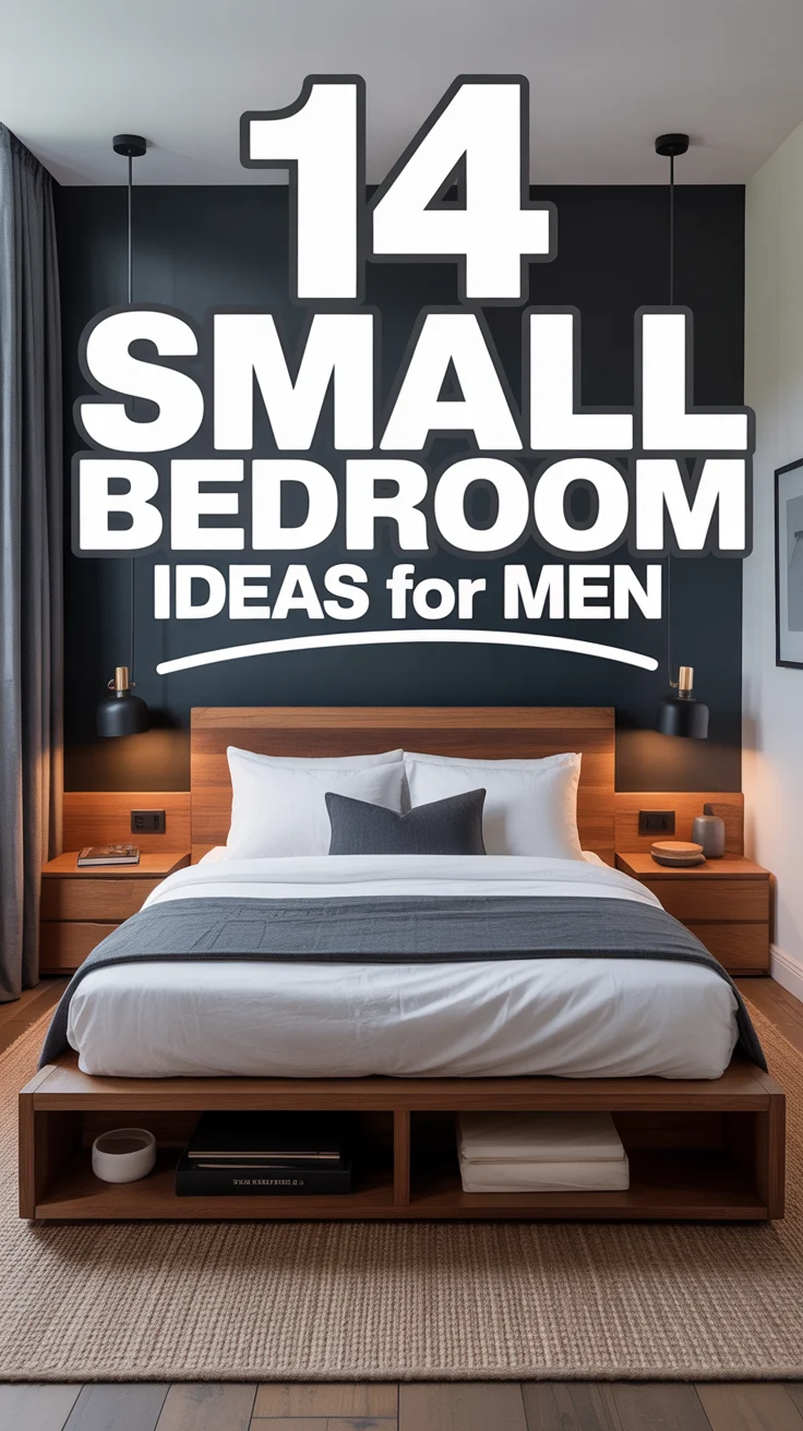 🛏️ 14 Small Bedroom Ideas For Men