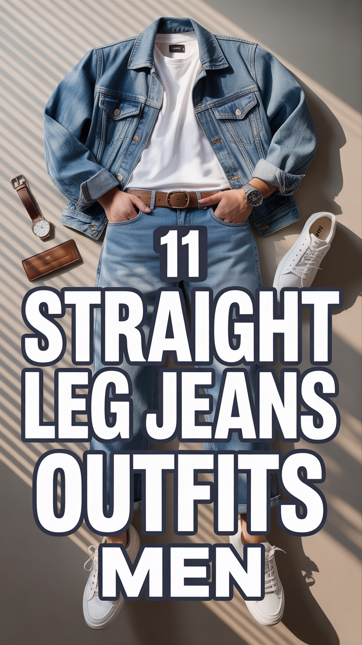 👖 11 Straight Leg Jeans Outfits Men