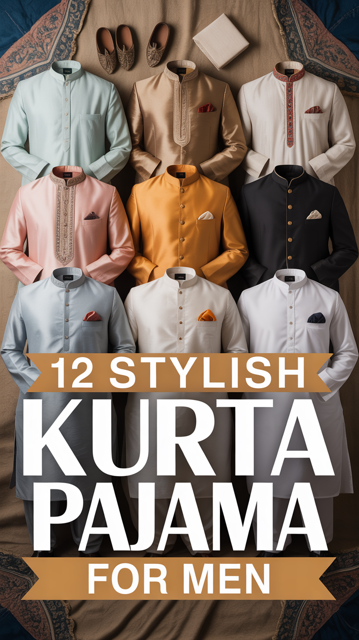🧵 12 Stylish Kurta Pajama For Men