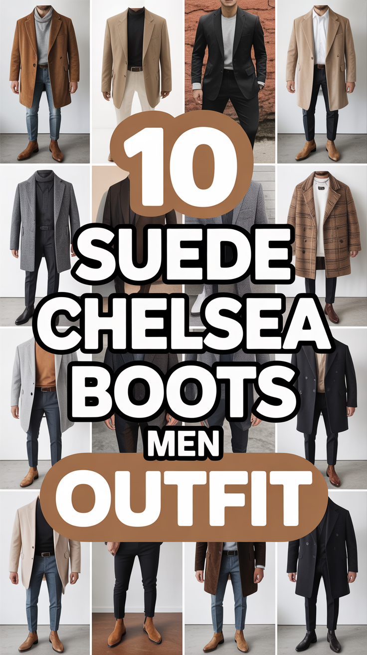 🥿 10 Suede Chelsea Boots Men Outfit