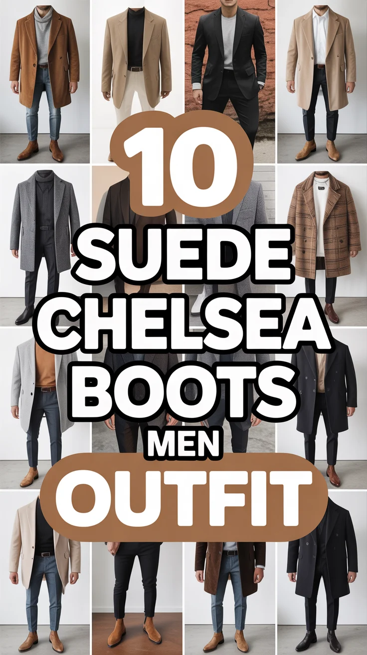 🥿 10 Suede Chelsea Boots Men Outfit