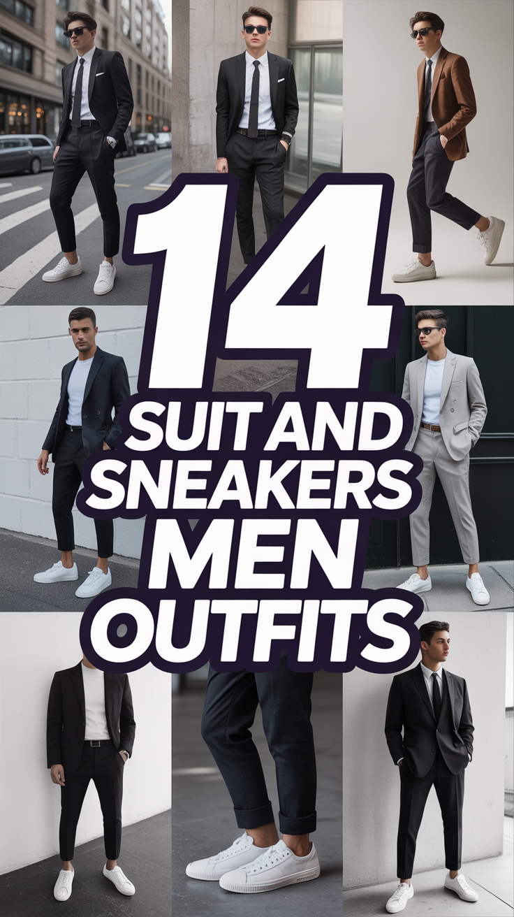 👟 14 Suit And Sneakers Men Outfits
