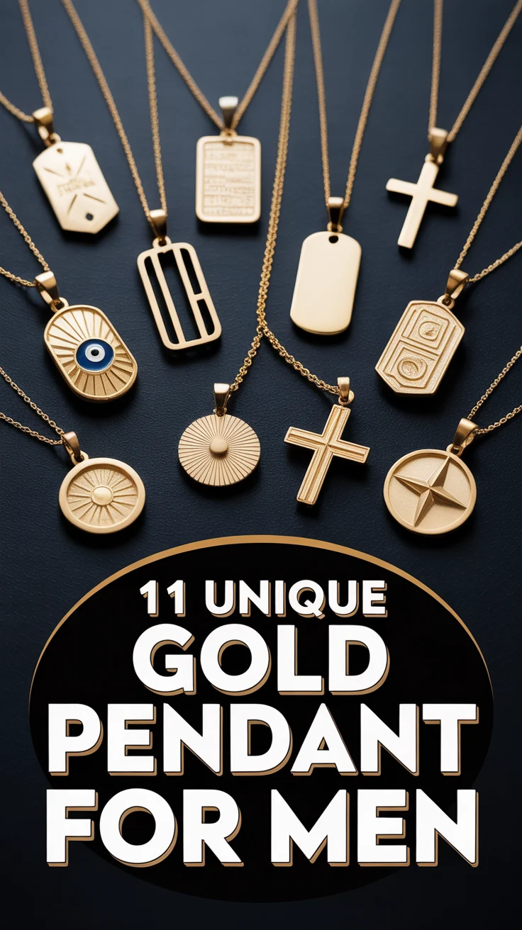 🧿 11 Unique Gold Pendant For Men
