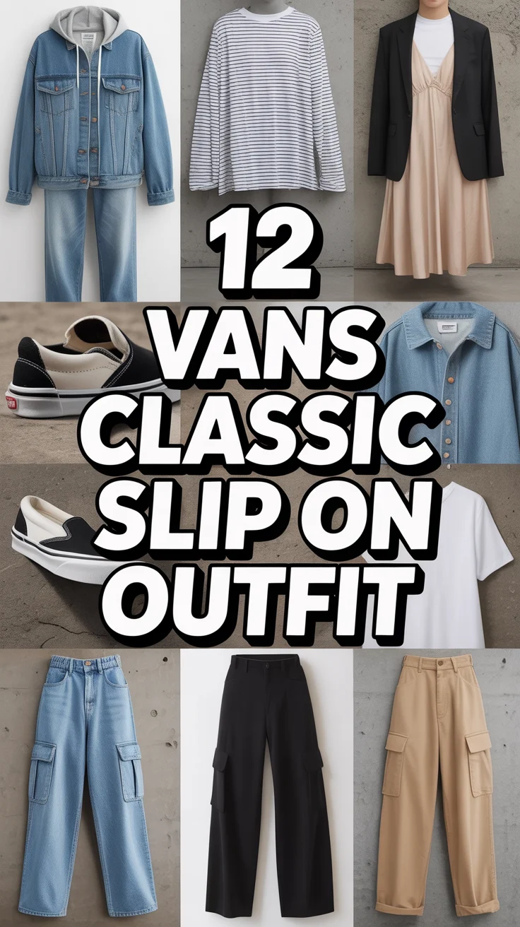 🧩 12 Vans Classic Slip On Outfit