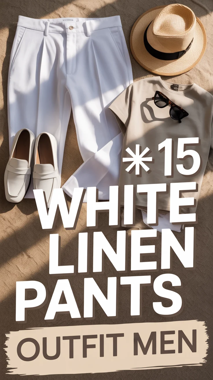 🩳 15 White Linen Pants Outfit Men