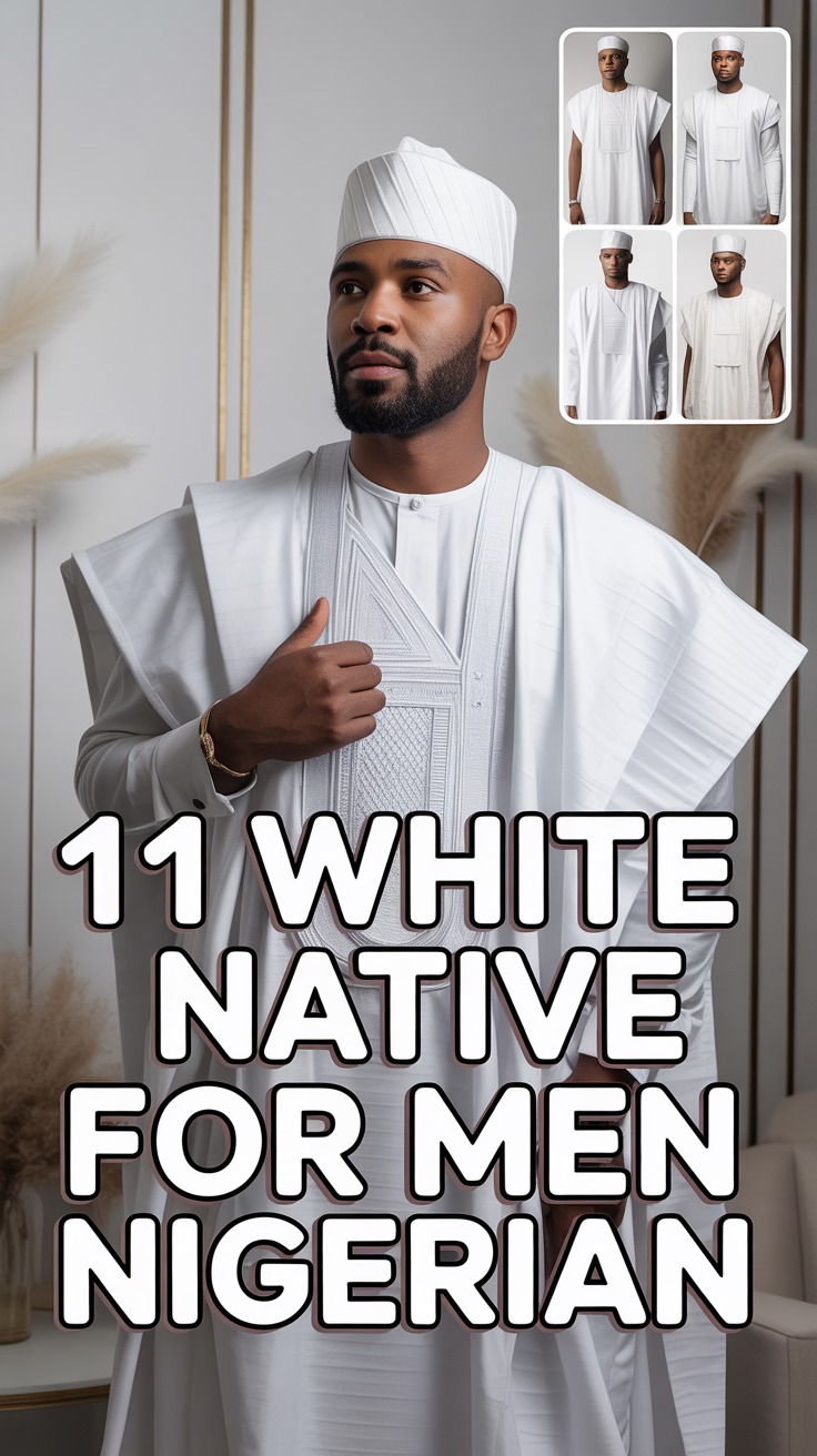 🕊️ 11 White Native For Men Nigerian