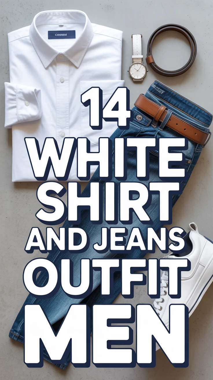 👖 14 White Shirt And Jeans Outfit Men