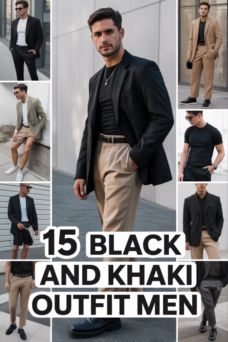 👕 15 Black And Khaki Outfit Men