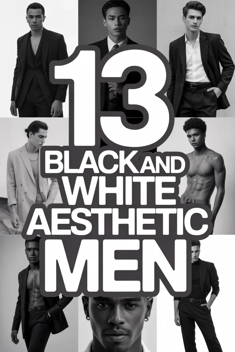 🕴️ 13 Black And White Aesthetic Men