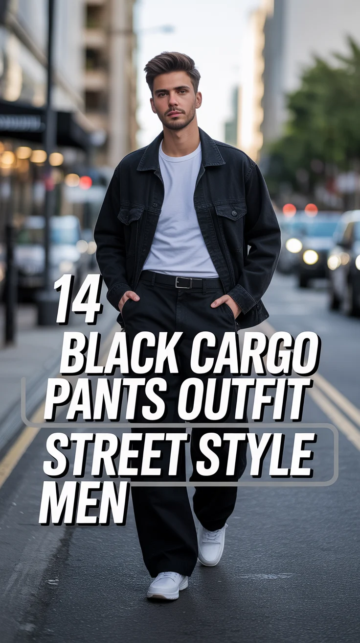 💪 14 Black Cargo Pants Outfit Street Style Men