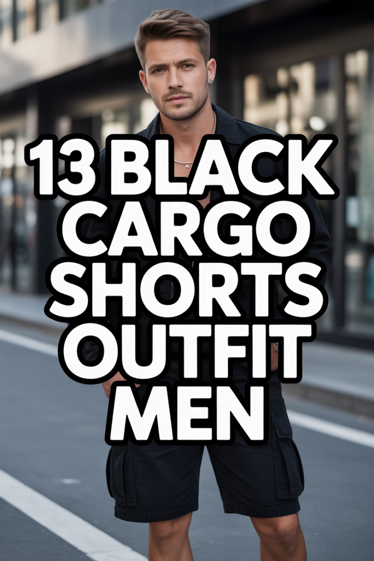 😎 13 Black Cargo Shorts Outfit Men