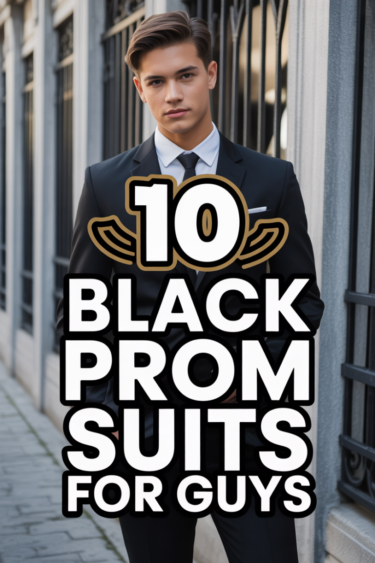 🕺 10 Black Prom Suits For Guys