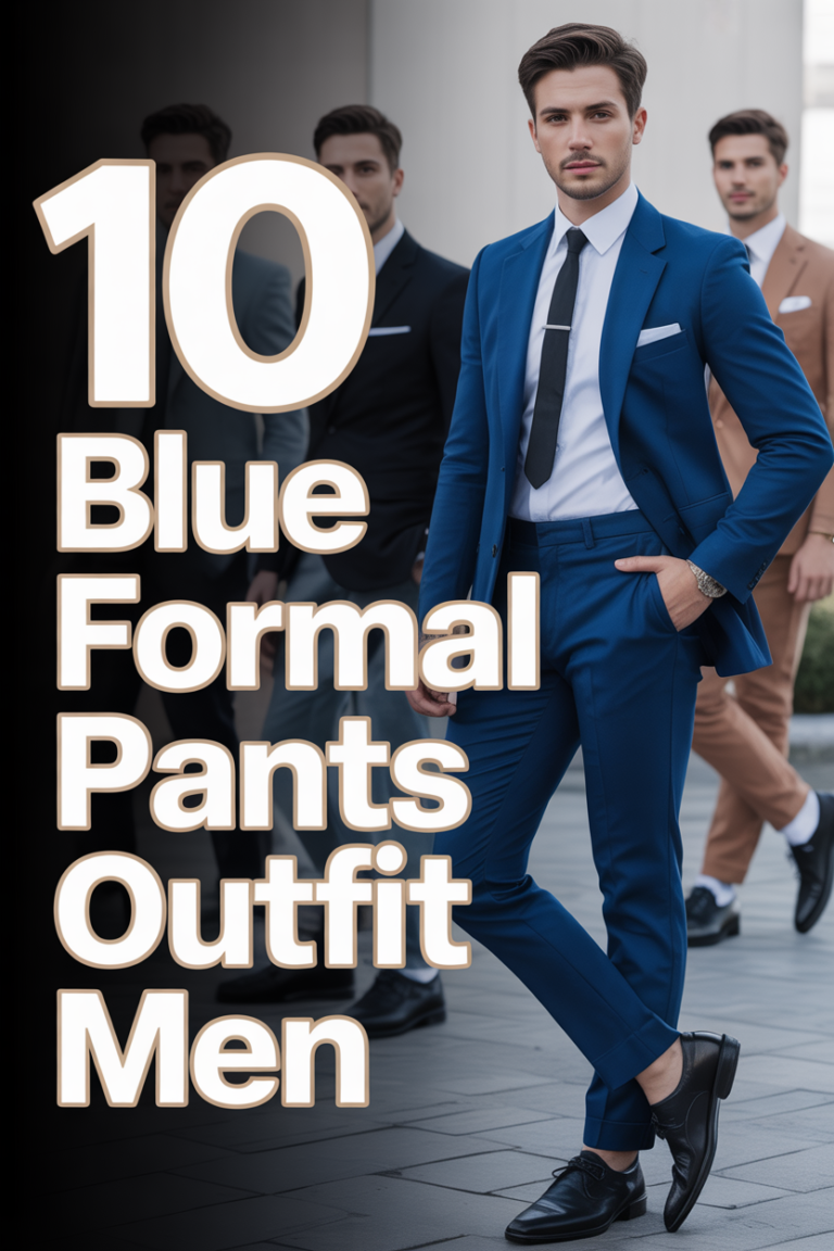 👖 10 Blue Formal Pants Outfit Men