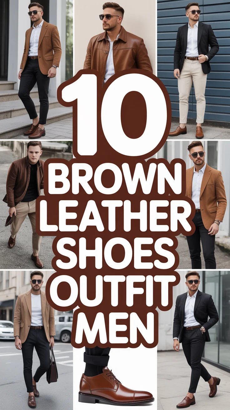 👞 10 Brown Leather Shoes Outfit Men