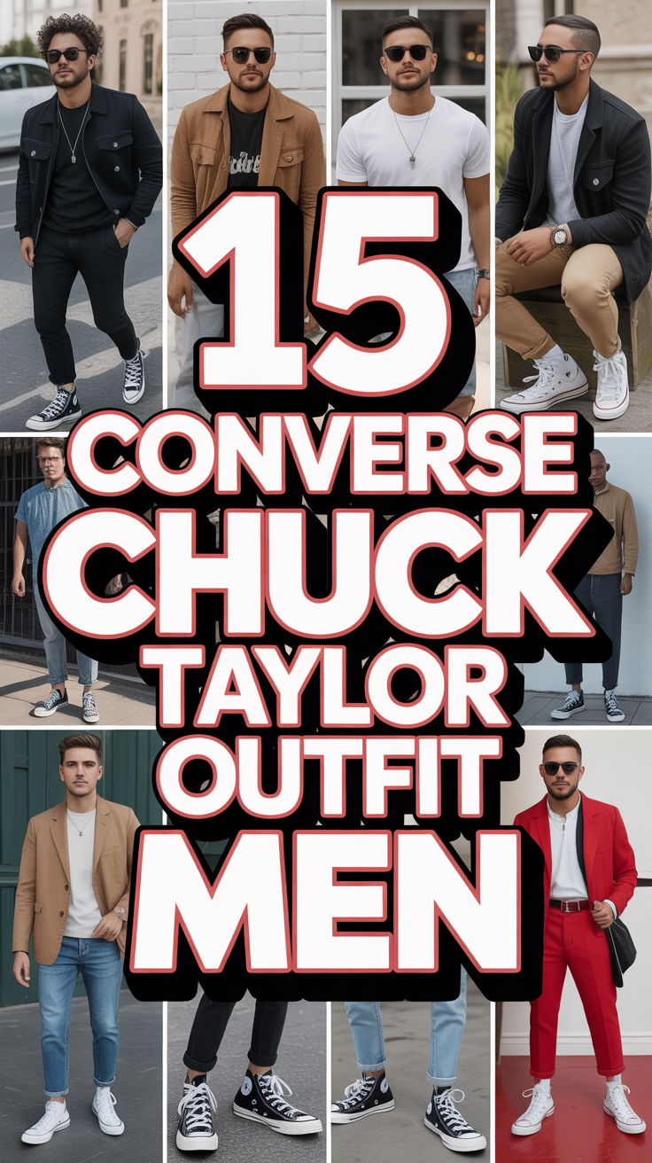 👟 15 Converse Chuck Taylor Outfit Men