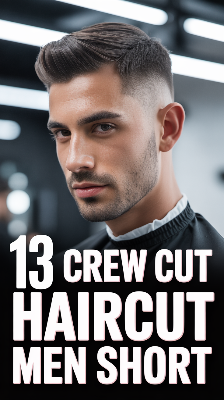 ✂️ 13 Crew Cut Haircut Men Short