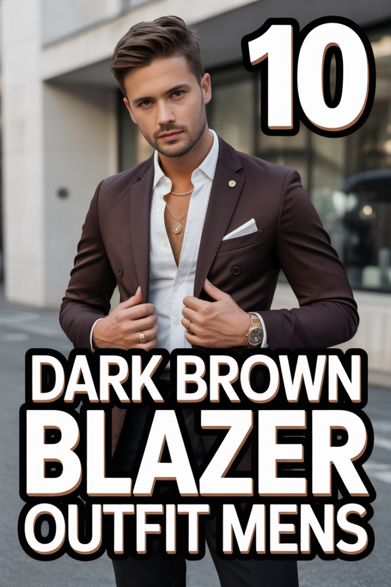 🧥 10 Dark Brown Blazer Outfit Mens