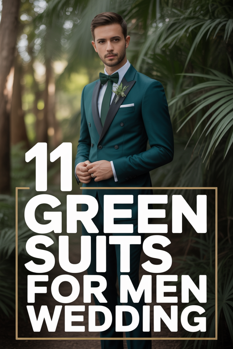 🌳 11 Green Suits For Men Wedding