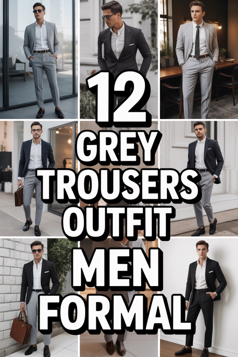 👔 12 Grey Trousers Outfit Men Formal