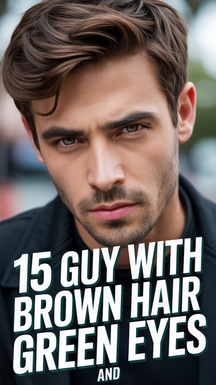 🤔 15 Guy With Brown Hair And Green Eyes