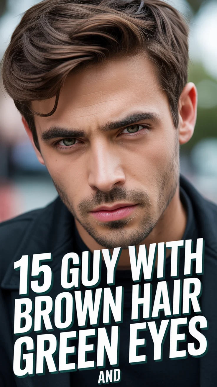 🤔 15 Guy With Brown Hair And Green Eyes