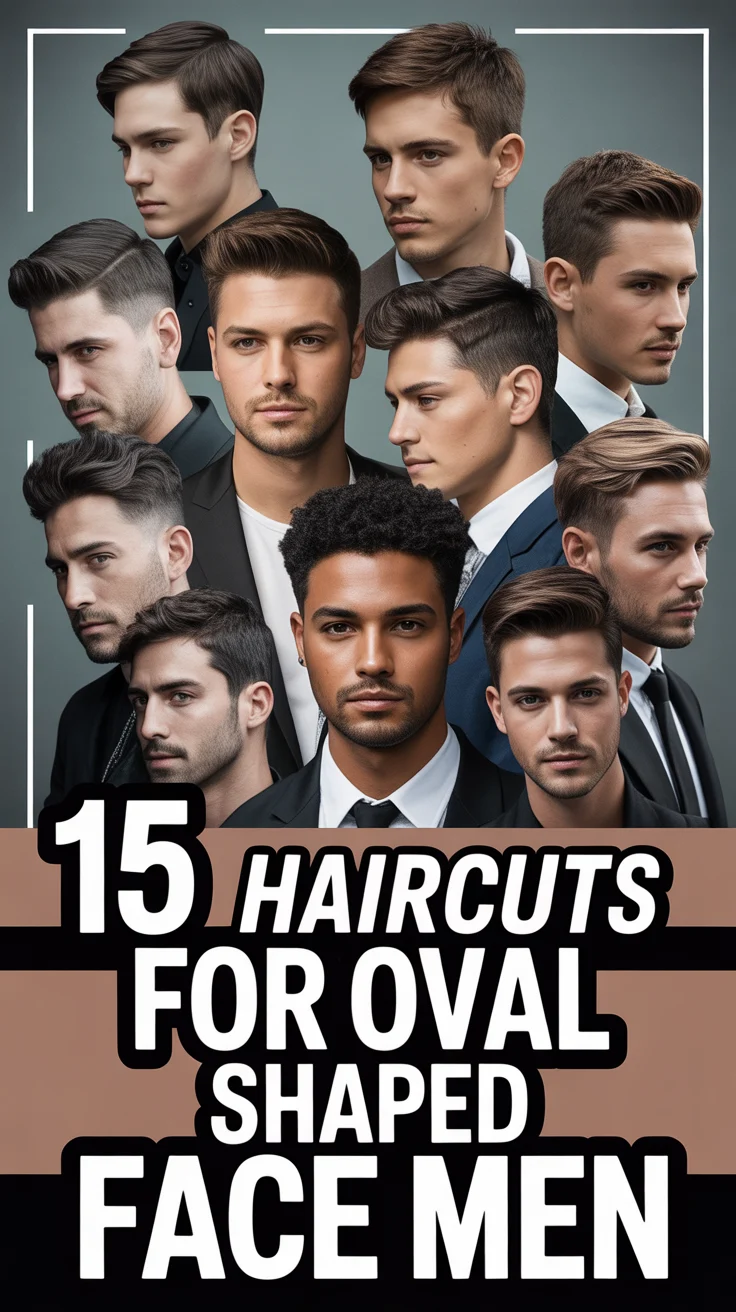 ✂️ 15 Haircuts For Oval Shaped Face Men