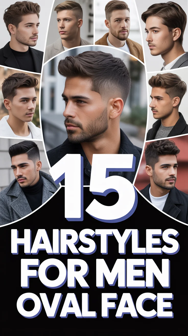 💇‍♂️ 15 Hairstyles For Men Oval Face