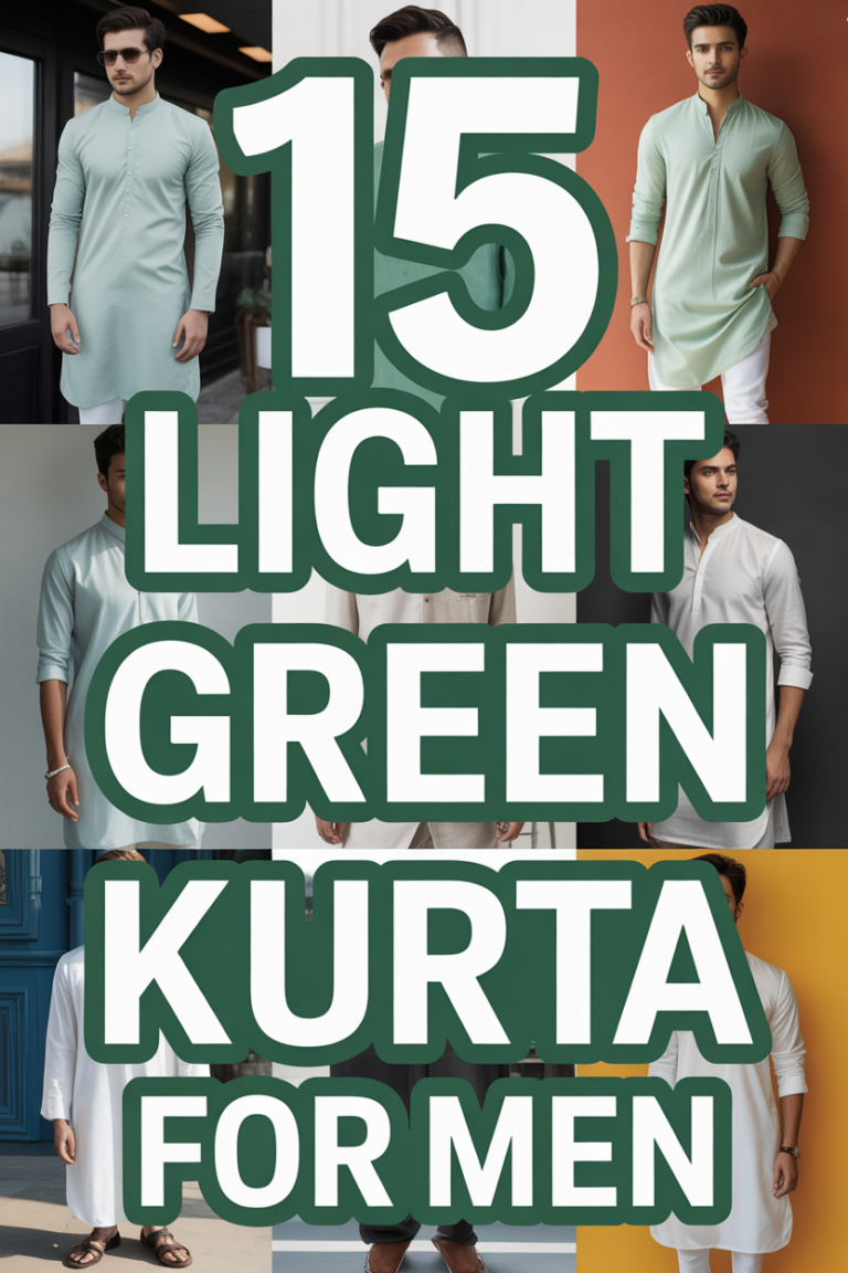 🌿 15 Light Green Kurta For Men