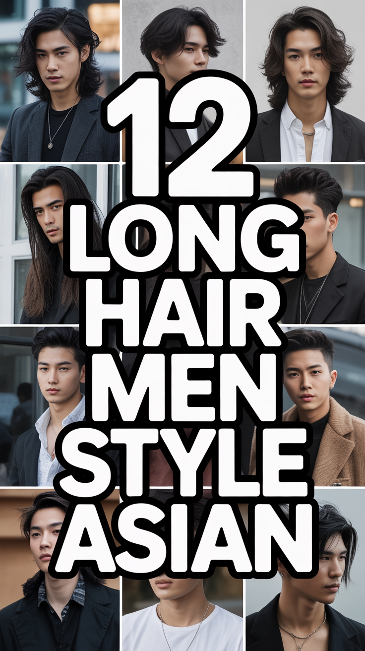 💇‍♂️ 12 Long Hair Men Style Asian