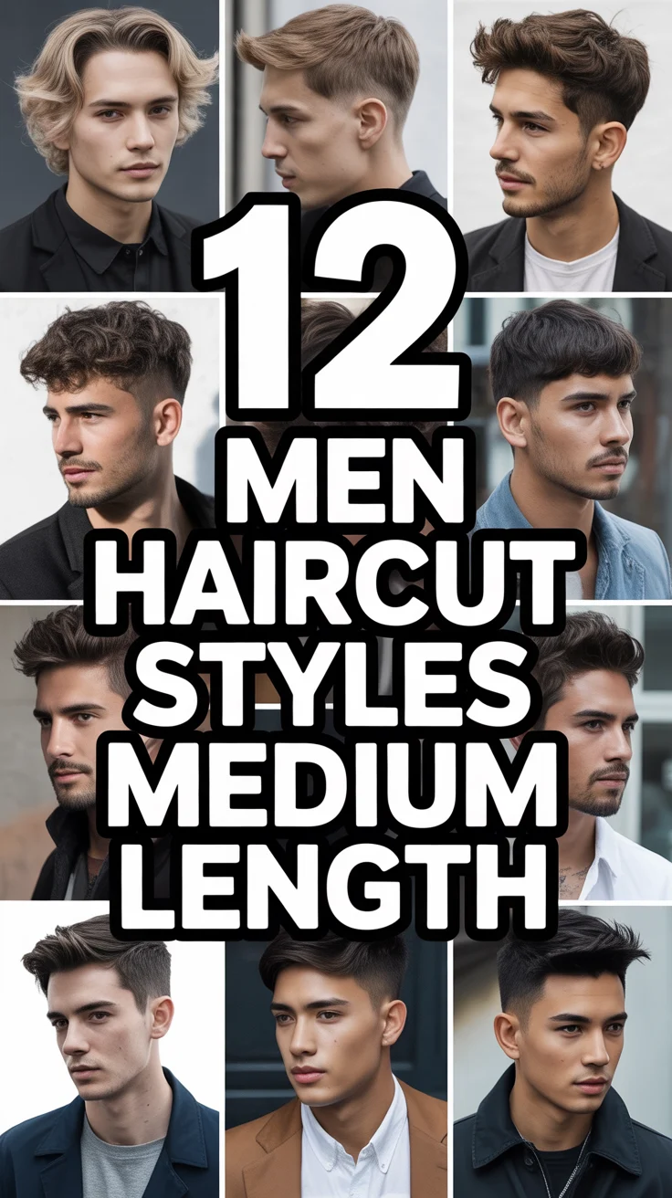 ✂️ 12 Men Haircut Styles Medium Length