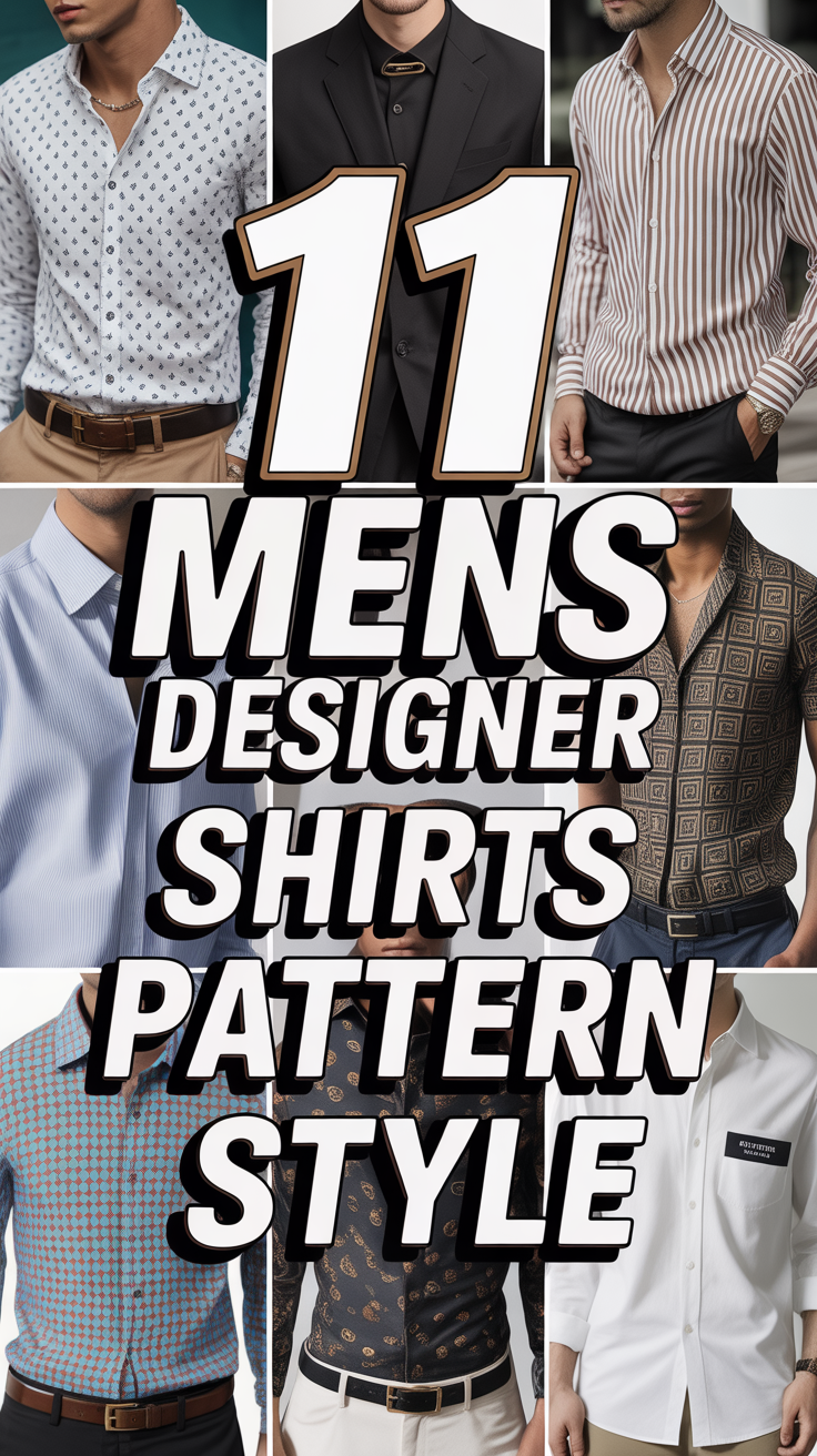 👕 11 Mens Designer Shirts Pattern Style