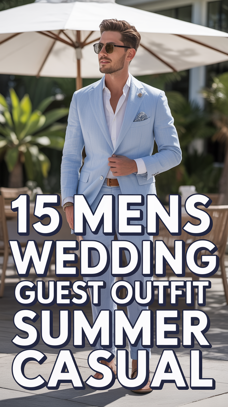 ☀️ 15 Mens Wedding Guest Outfit Summer Casual