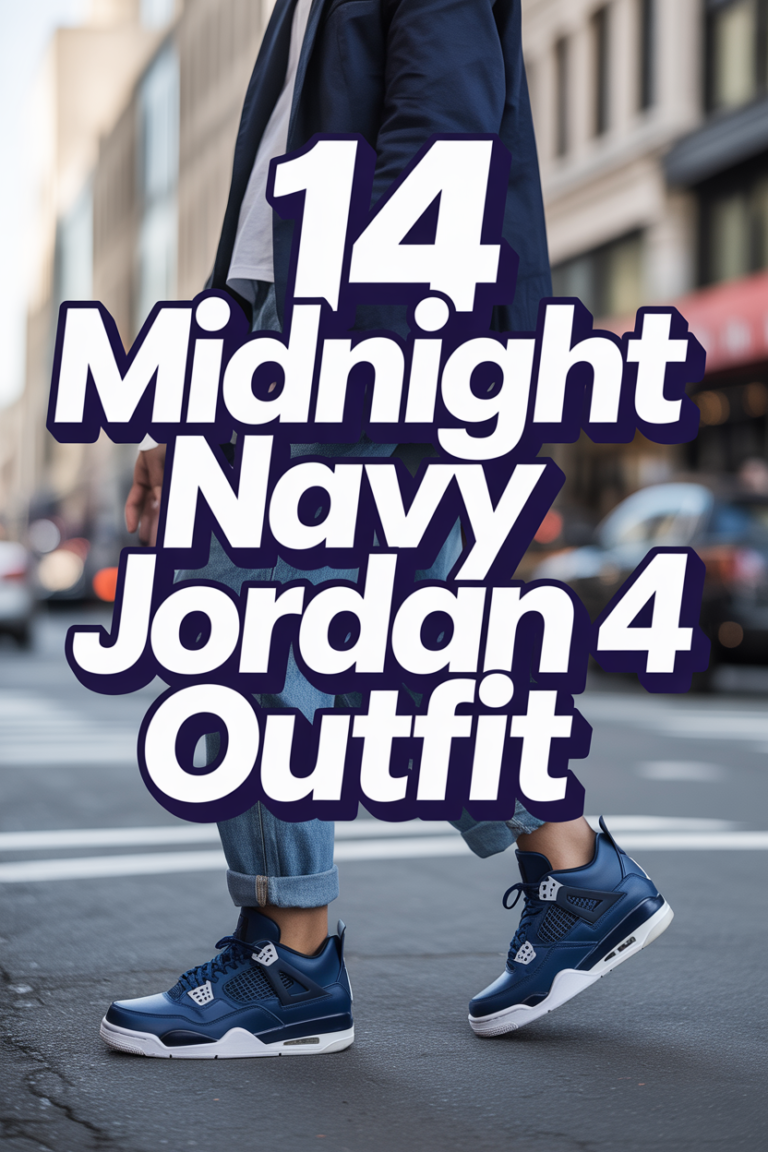 👟 14 Midnight Navy Jordan 4 Outfit