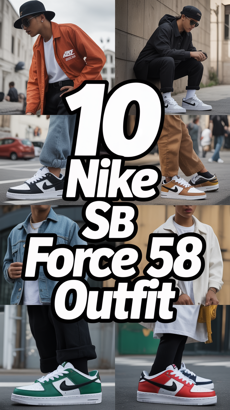 🛹 10 Nike SB Force 58 Outfit