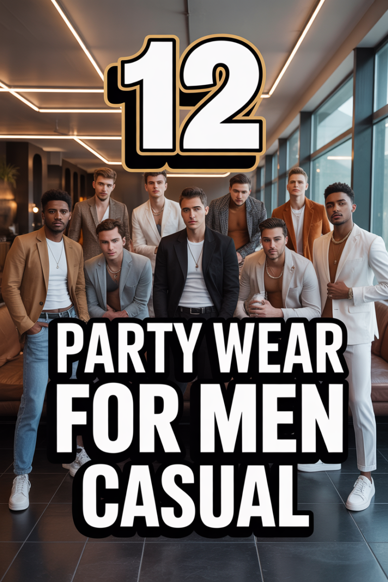 🎉 12 Party Wear For Men Casual