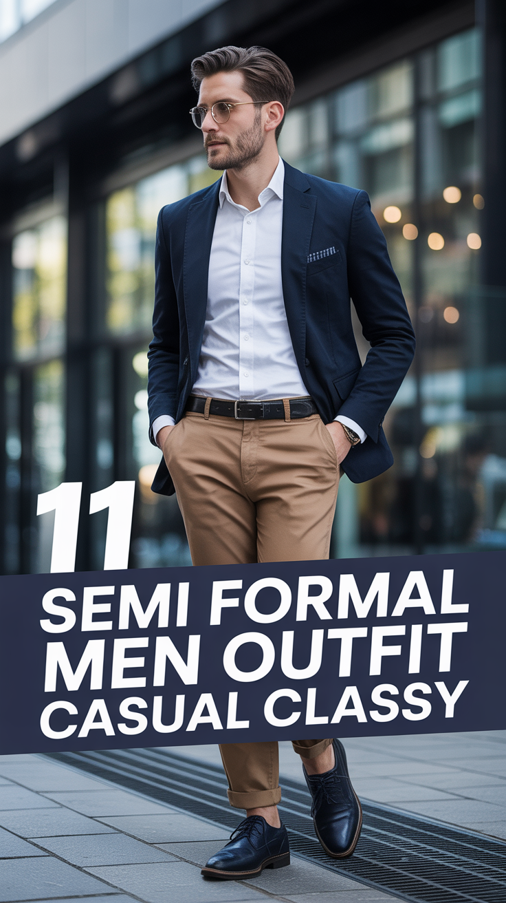 🤹 11 Semi Formal Men Outfit Casual Classy