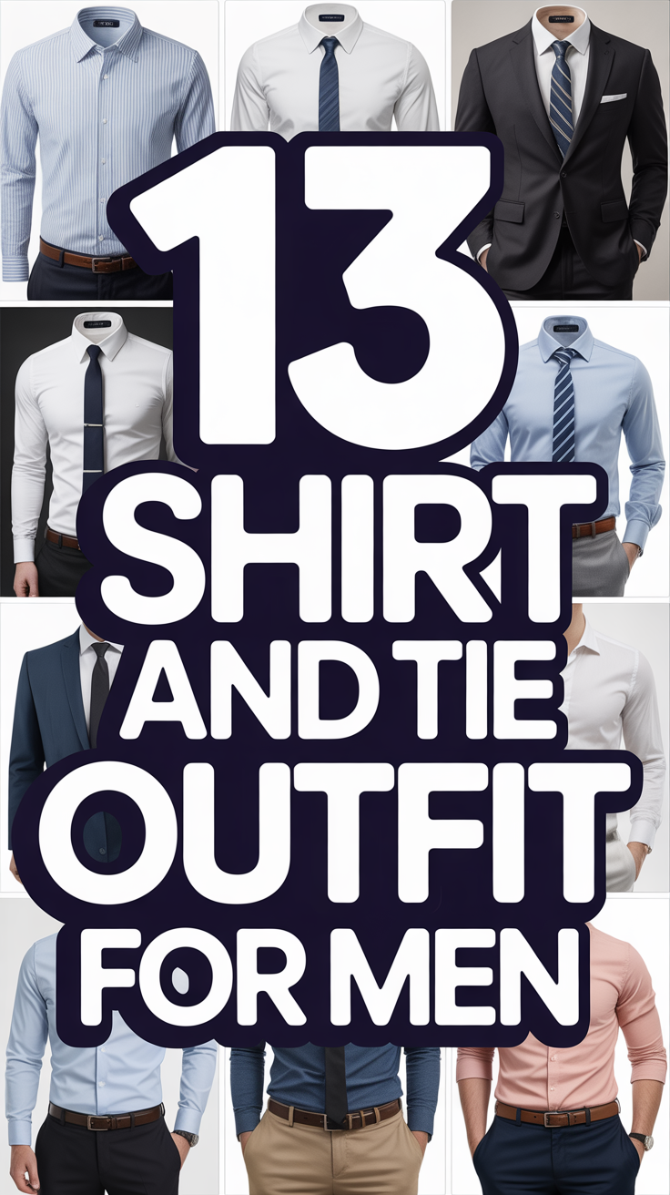 👔 13 Shirt And Tie Outfit For Men