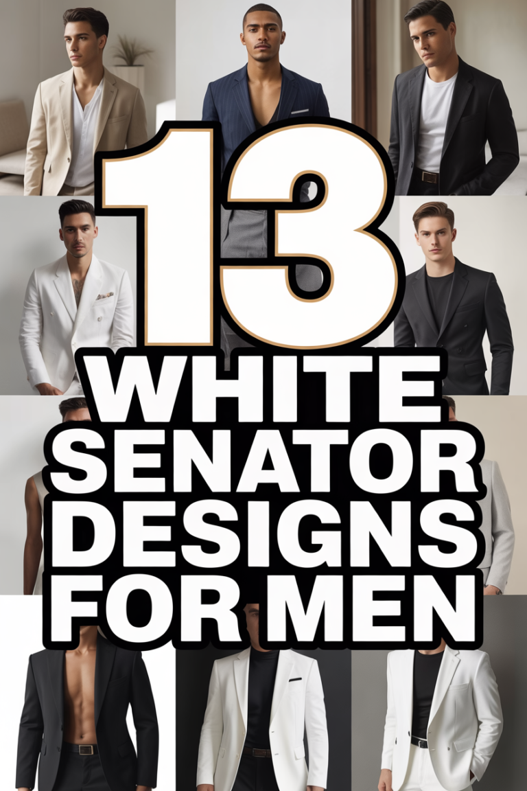 👕 13 White Senator Designs For Men