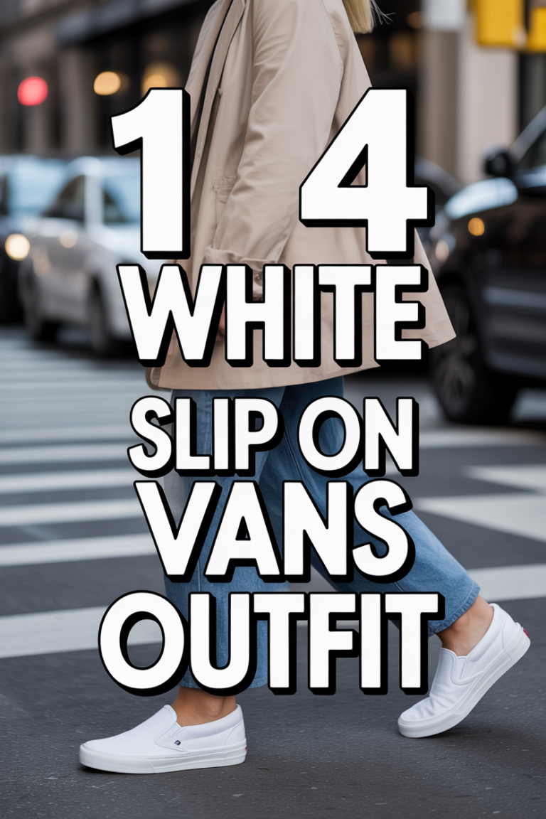 👟 14 White Slip On Vans Outfit